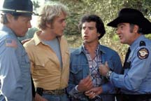 Sonny Shroyer, John Schneider, Tom Wopat, and James Best