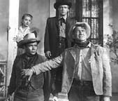 Lori Nelson, Russell Johnson, Audie Murphy, and Chill Wills