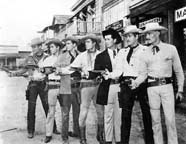 Will Hutchins, Peter Brown, Jack Kelly, Ty Hardin, James Garner, Wayde Preston, and John Russell